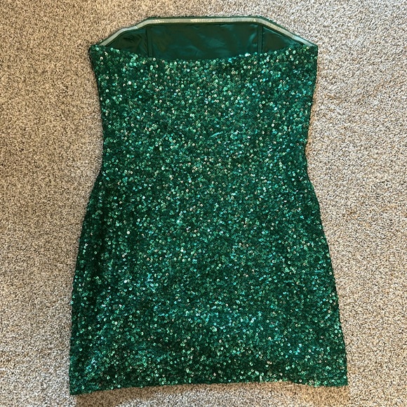 Retrofete Heather Sequin Dress in green - Picture 3 of 4